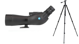 Viking Swallow 16-48x65 Spotting Scope and Viking Badger Tripod