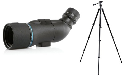 Viking ED Pro 50mm Spotting Scope with 12-36x Zoom Eyepiece and Viking Badger Tripod