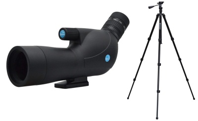 Viking Swallow 15-45x50 Spotting Scope and Viking Badger Tripod